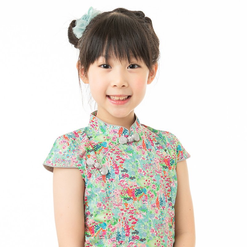 Children's cheongsam, ancient style, four seasons - Qipao - Cotton & Hemp 