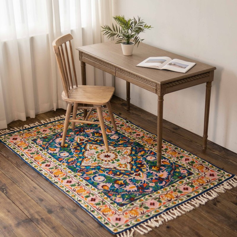 喀什米爾羊毛刺繡地毯 90x150 － 微風徐徐 / 春夏 - 地墊/地毯 - 羊毛 多色