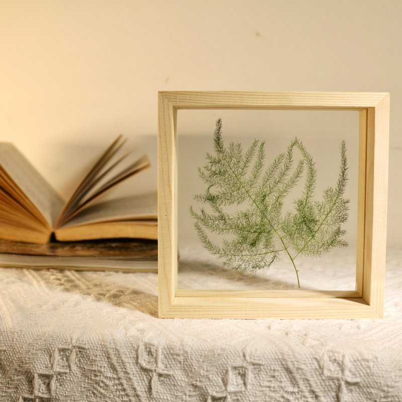 [Asparagus specimen photo frame] Room layout/home decoration - Plants - Wood Green