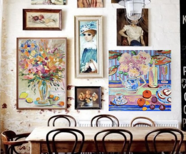 静物画、あじさいとりんご、ティーポット、鯉、フォーヴィスム