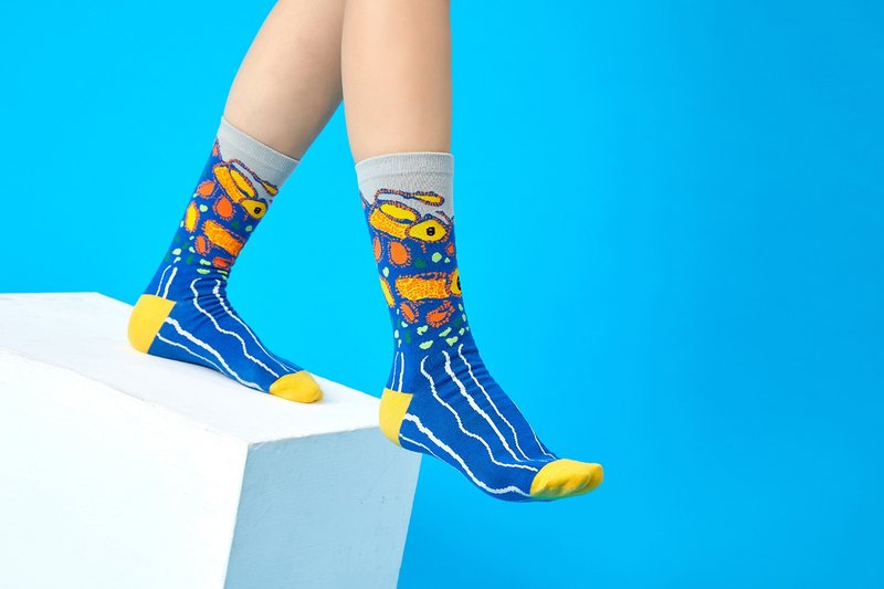 Guaguale-long socks - Socks - Eco-Friendly Materials Blue