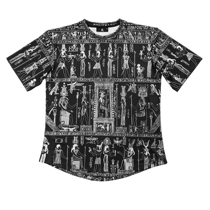 拿破崙的埃及夢(黑) 機能短袖 - T 恤 - 聚酯纖維 黑色