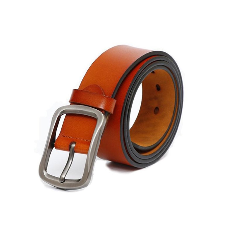 Kings Collection Light Brown Genuine Leather Belt KCBELT1011 Light Brown - Belts - Genuine Leather Brown