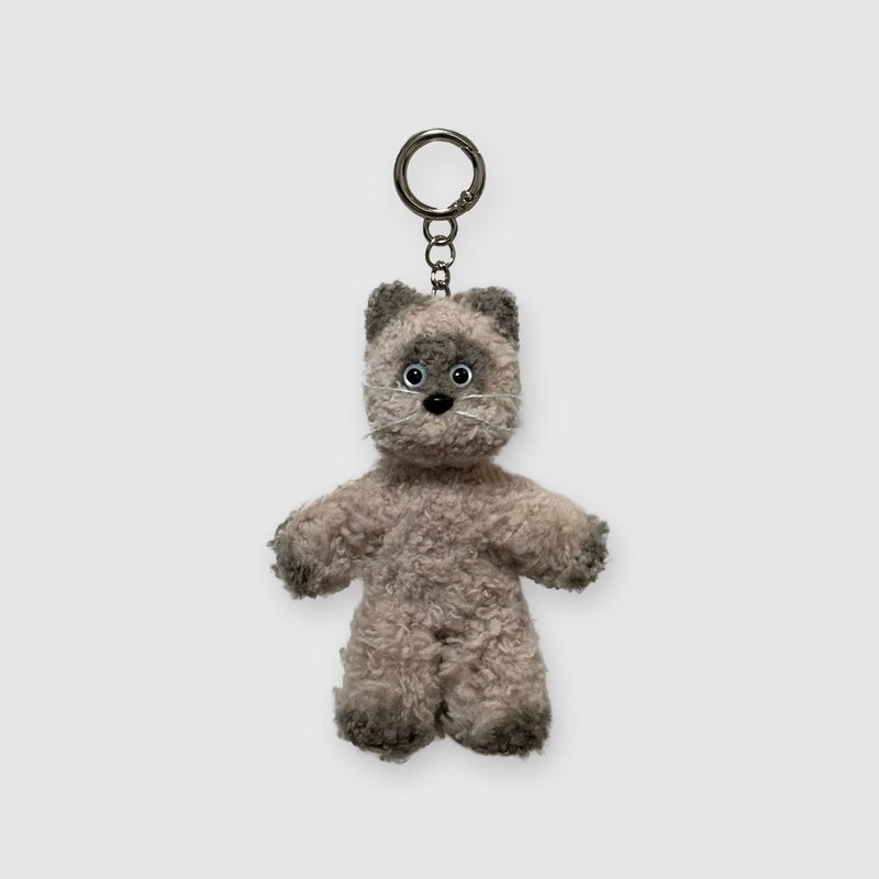 Siamese cat keyring - 鑰匙圈/鑰匙包 - 壓克力 黑色
