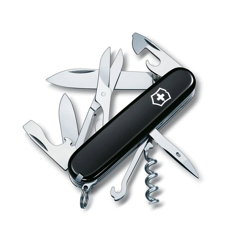 VICTORINOX 瑞士維氏 瑞士刀 Climber 14用 91mm 黑 1.3703.3 - 露營用品 - 不鏽鋼 黑色