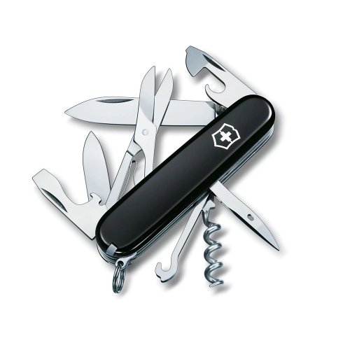 城市視角 VICTORINOX 瑞士維氏 瑞士刀 Climber 14用 91mm 黑 1.3703.3