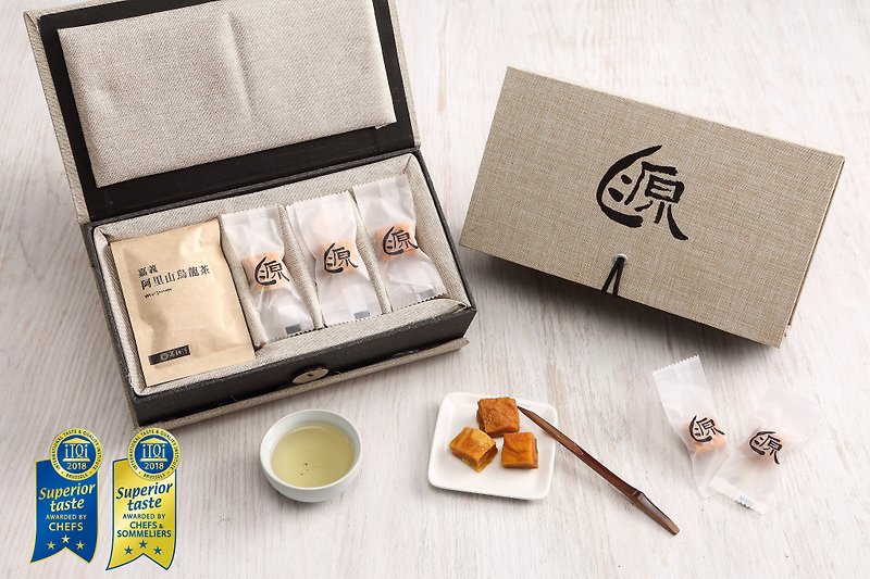 [Fast Shipping] Food Michelin 3 Stars-Delicate Gold Melaleuca Gift Box - ผลไม้อบแห้ง - อาหารสด สีส้ม