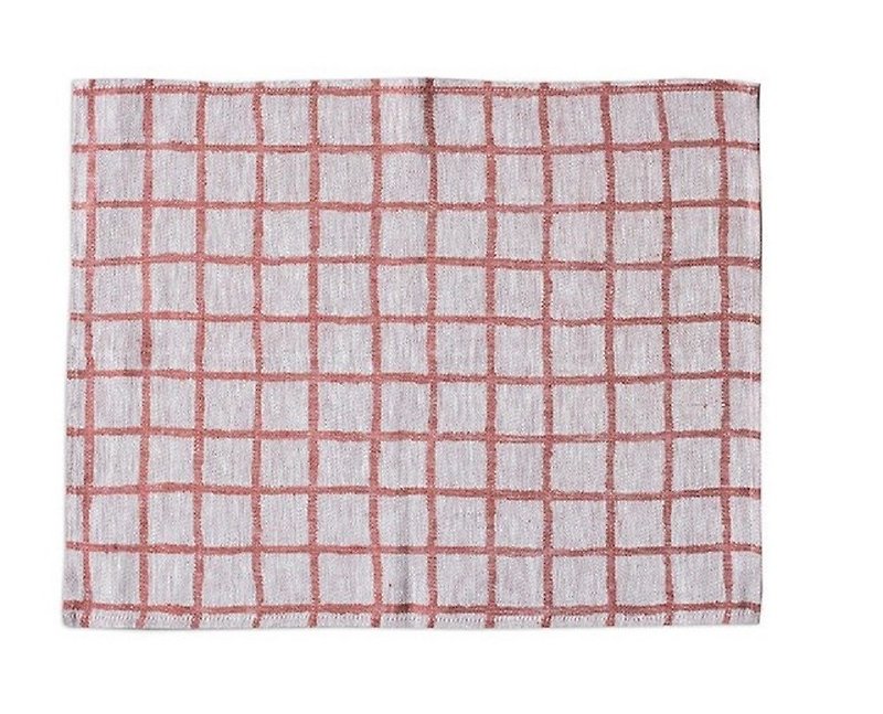 Scandinavian designer style – Checkered table mat (red) Rutig Place Mat, Red - Place Mats & Dining Décor - Cotton & Hemp Red