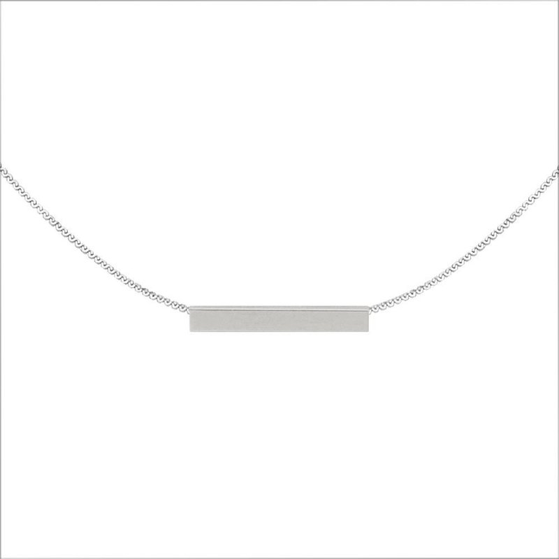 Instant Rectangular Wire Steel Necklace-Steel - Necklaces - Stainless Steel Transparent