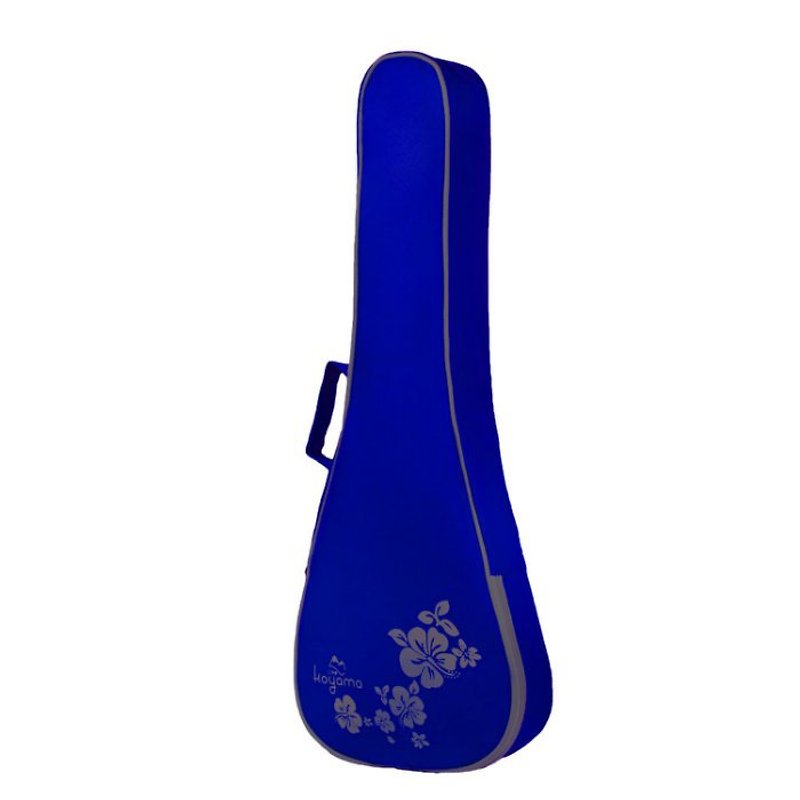 21 inch ukulele bag hibiscus flower piano bag dark blue Flora Ukulele Bag - กีตาร์เครื่องดนตรี - เส้นใยสังเคราะห์ สีน้ำเงิน