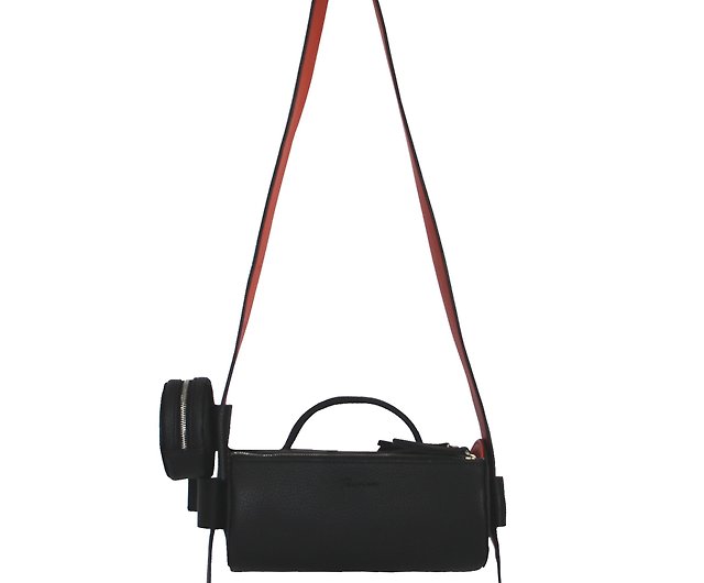 New Cylinder Shape Crossbody Bag Womens Mini Barrel Handbag Women Cylinder Bag Korean Crossbody Bag
