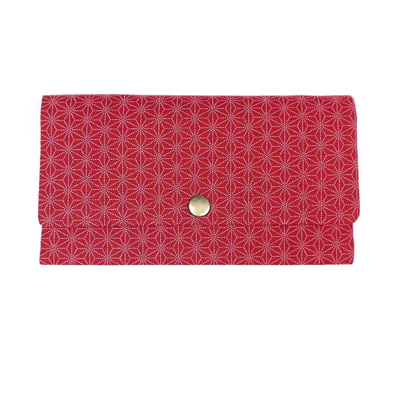 New Year and Spring Festival Red Envelope Bag Passbook Cash Storage Bag-Japanese Pattern Linen(Red) - Chinese New Year - Cotton & Hemp Red