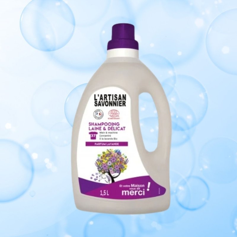 L'Artisan Savonnier 羊毛與精緻衣物洗衣精 1.5L - 洗衣精/衣物清潔 - 濃縮/萃取物 黃色