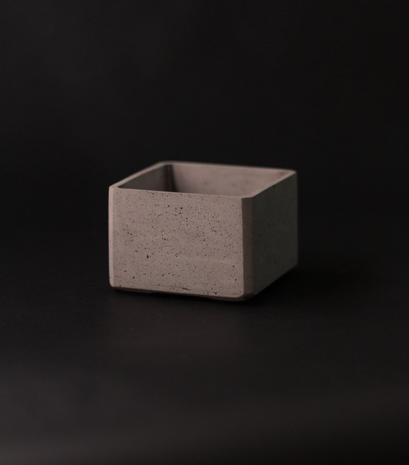 Cement square basin SQ2 - Pottery & Ceramics - Cement Multicolor