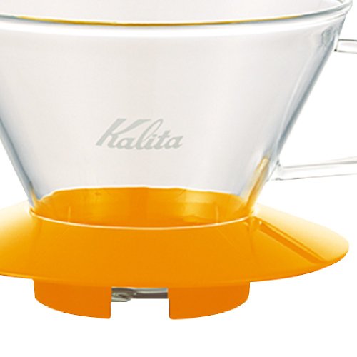 Kalita 【日本】Kalita │185系列 蛋糕型三孔玻璃濾杯(芒果黃)