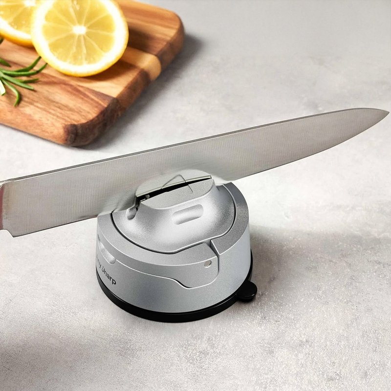 AnySharp 可集屑吸盤磨刀器【銀色】EVO - 菜刀/刀架 - 其他材質 銀色