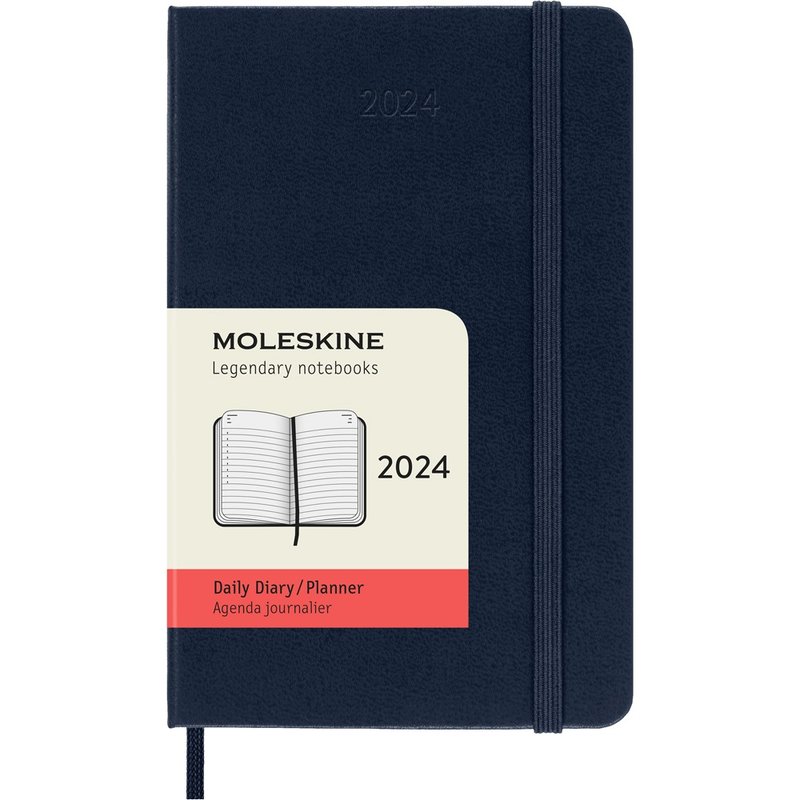 _勿上架_MOLESKINE 2024 日記手帳 12M 硬殼 口袋型 寶藍 - 筆記本/手帳 - 紙 藍色