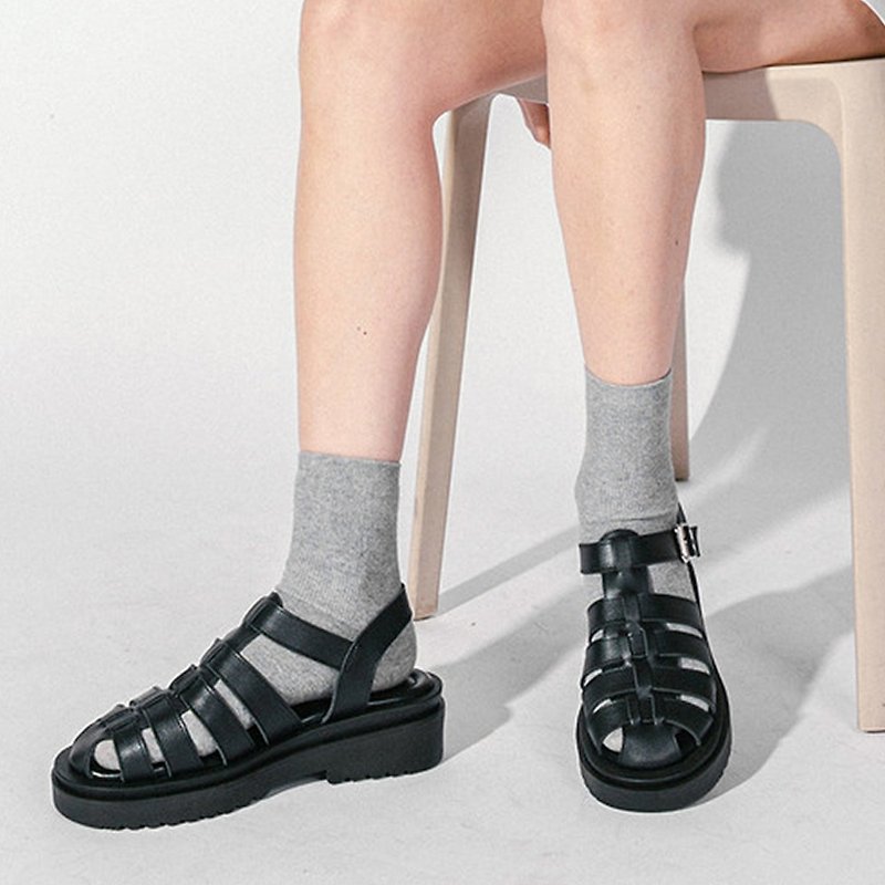PRE-ORDER 韓國人手製 MACMOC Evan 涼鞋 BLACK - 涼鞋 - 其他材質 白色