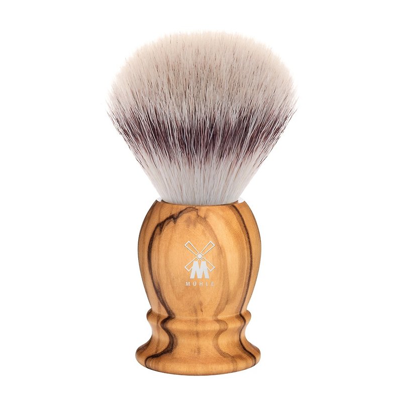 Germany MUHLE Classic Silvertip Fibre old-fashioned classic Silver tip fiber shave brush - Men's Skincare - Wood Brown