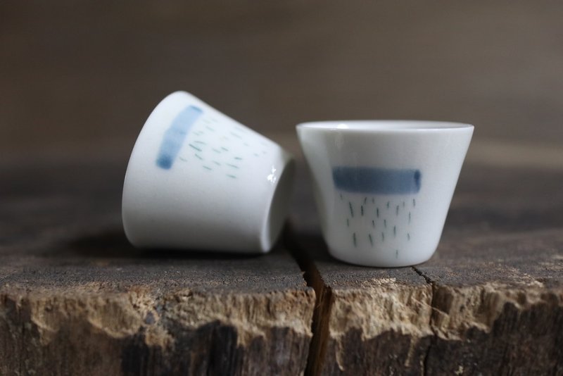 雨點杯 超迷你品茗杯 /清酒杯 - 茶壺/茶杯/茶具 - 瓷 白色
