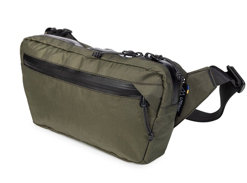 支持烏克蘭計畫【LITEWAY】FANNY PACK Olive 橄欖綠 - 露營用品 - 其他材質 灰色