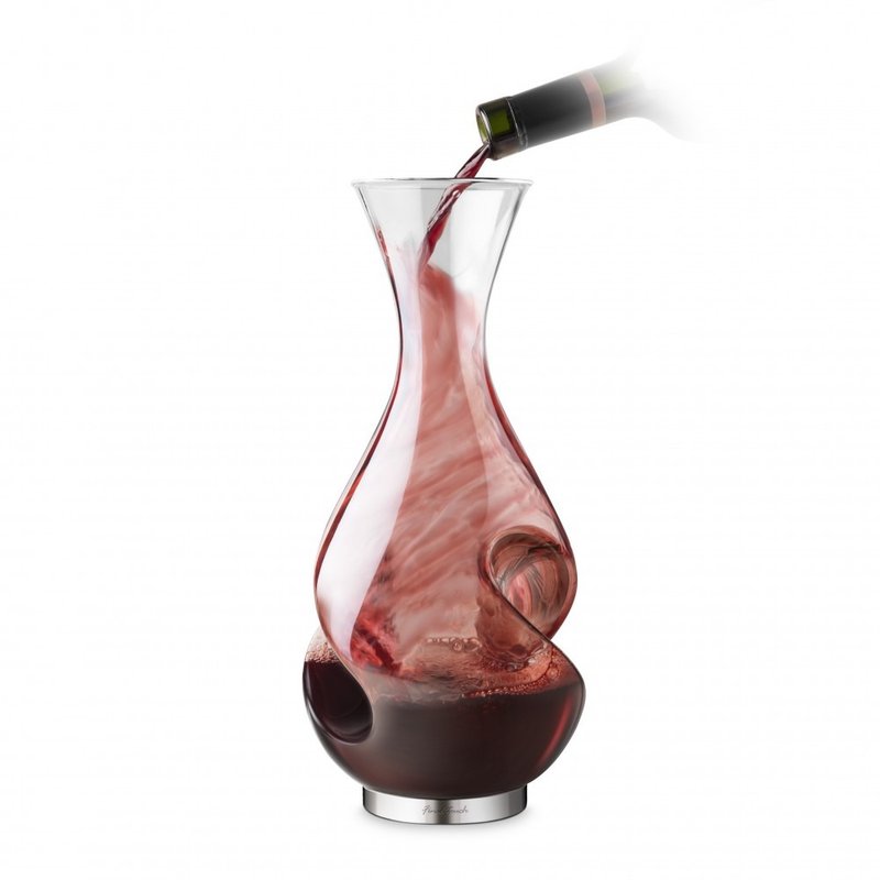 Final Touch L'Grand Conundrum Aerator Decanter 750ml - Bar Glasses & Drinkware - Glass Transparent