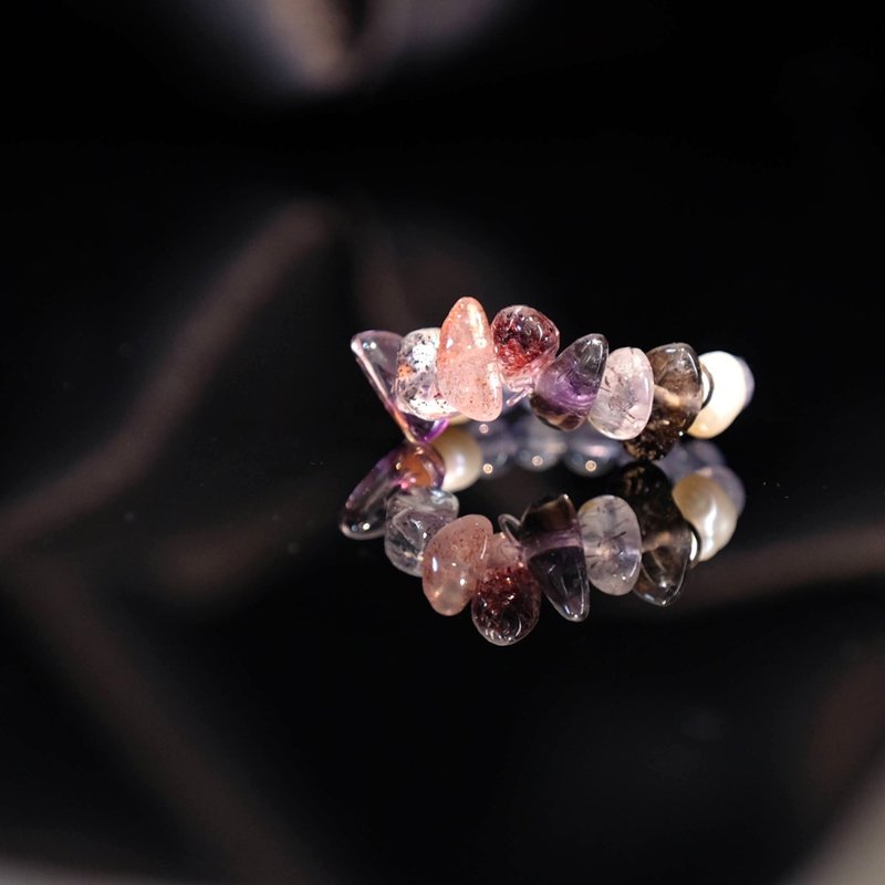 能量晶石戒指Power Stone Ring-Guardian 超級七 堇青石 珍珠 - 戒指 - 水晶 