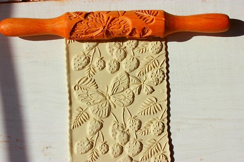 Rolling Pin Embossed Rolling pin ,cookie rolling pin ,butterfly pattern rolling pin,cookie stamp
