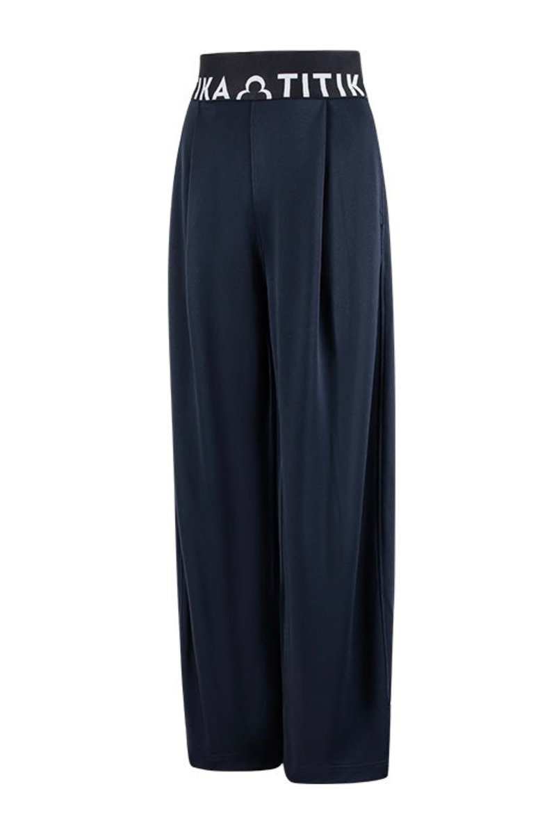 Rylee Cozy Pants - 女運動褲/機能褲 - 棉．麻 藍色