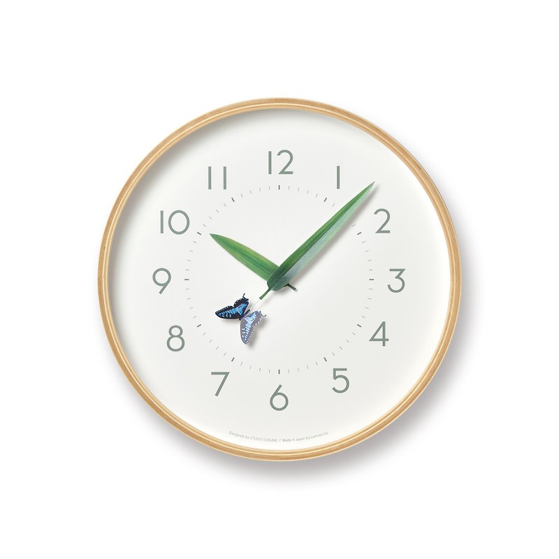 Lemnos Perch Clock - AGETHA - Clocks - Wood Multicolor