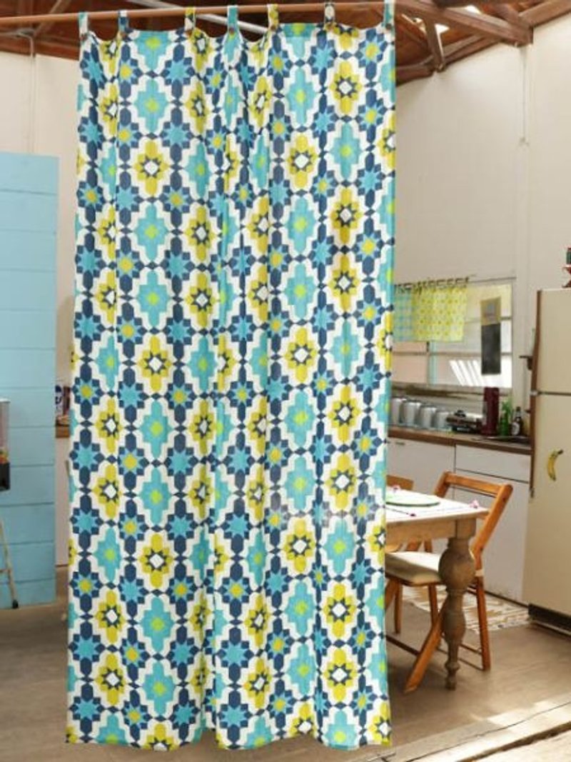 預購中  滿版幾何圖形窗簾 (六款) ISAP7363 - 裝飾/擺設  - 棉．麻 多色