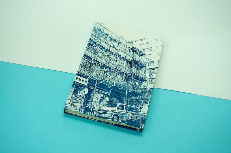 香港 灣仔 老鋪 藍屋 舊建物 手帳 手工筆記本 懷舊 - 筆記本/手帳 - 紙 