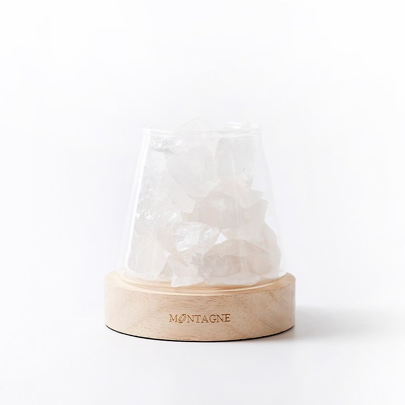 MONTAGNE クリスタルディフューザー 白水晶 + ラベンダーのエッセンシャルオイル - アロマ・線香 - クリスタル ホワイト