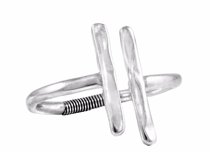 H spring bracelet - Bracelets - Other Metals Silver