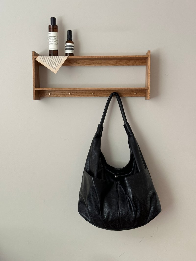 The Ally from Korea | EMILY BAG | Black | 2ways Shoulder bag - Handbags & Totes - Faux Leather Black