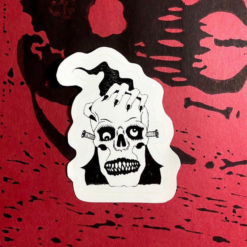 Better Make Up Your Skull - Stickers - Paper Black