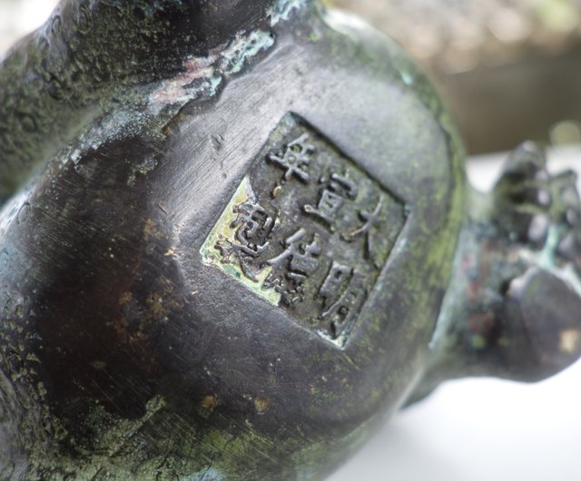 銅鎏金母子三腳蟾蜍金錢蛙金蟾黃銅招財旺財風水擺件藝術山奇藝術