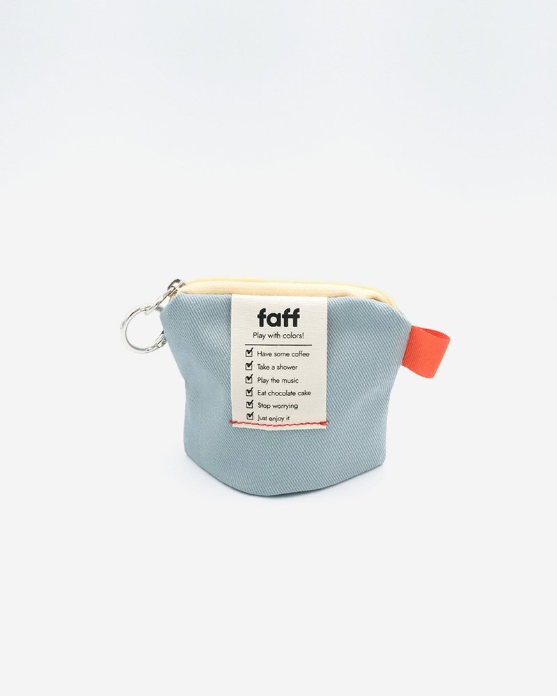 faff Pouch mini Soda - กระเป๋าเครื่องสำอาง - ผ้าฝ้าย/ผ้าลินิน สีน้ำเงิน
