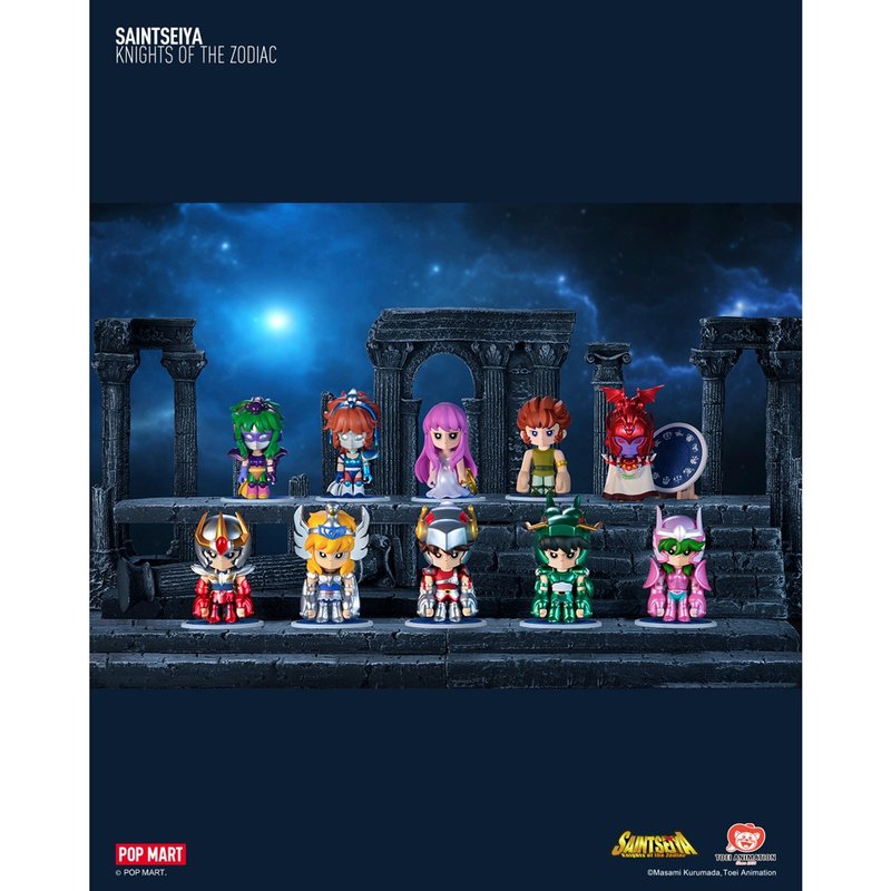 Saint Seiya series doll box to play (9 boxes) - ตุ๊กตา - พลาสติก สีน้ำเงิน