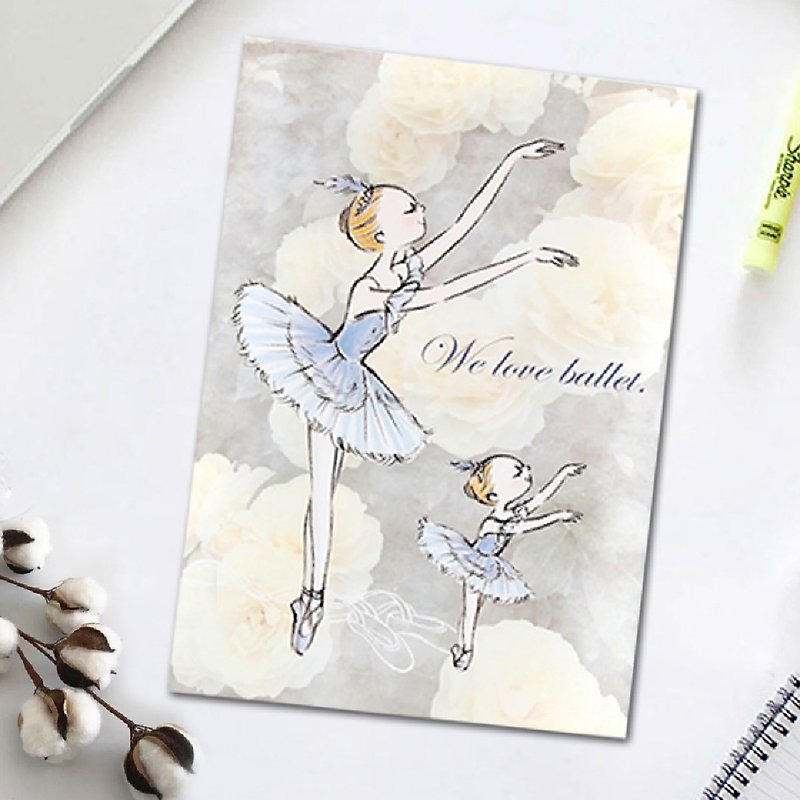 Yizike Ballet | Blue Bird A5 Flower Language Notebook - สมุดบันทึก/สมุดปฏิทิน - กระดาษ สีใส