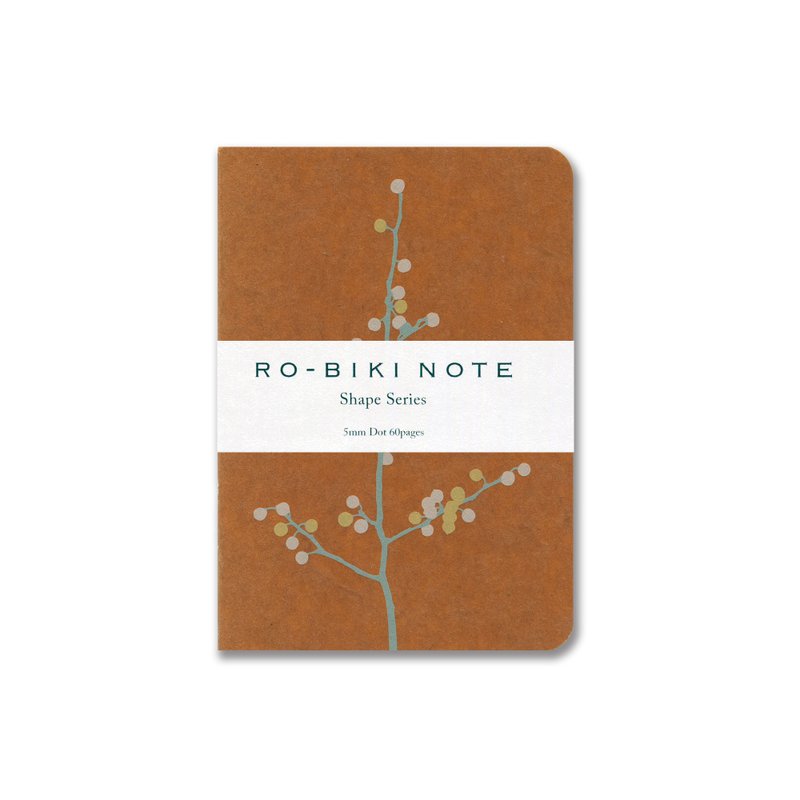 RO-BIKI NOTE SHAPE SERIES Branch Flowers - สมุดบันทึก/สมุดปฏิทิน - กระดาษ สีแดง