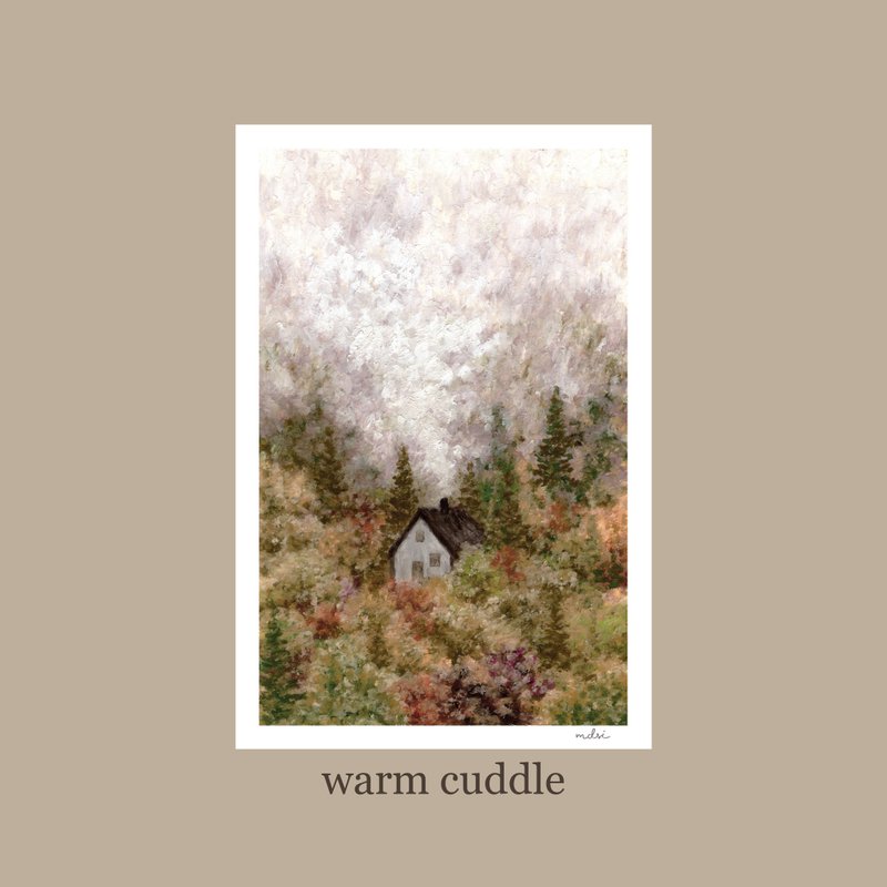 warm cuddle - postcard - 卡片/明信片 - 紙 