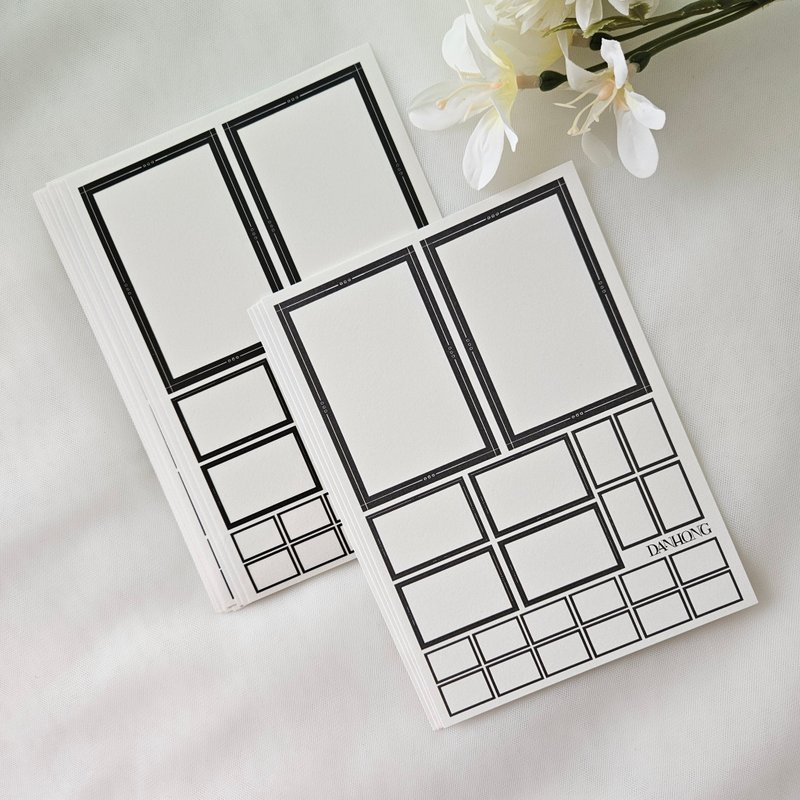 Sensitive frame label pet sticker & paper_1 - 貼紙 - 塑膠 