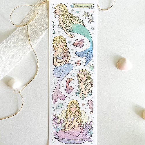 honne market My Little Mermaid - Aurora foil cute seal sticker (rana)