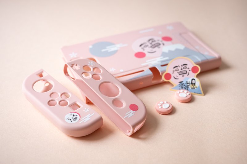 苦笑山下 Nintendo Switch 保護套 - 其他 - 矽膠 粉紅色