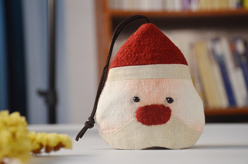 Santa Claus Key Pack - กล่องเก็บของ - ผ้าฝ้าย/ผ้าลินิน สีแดง