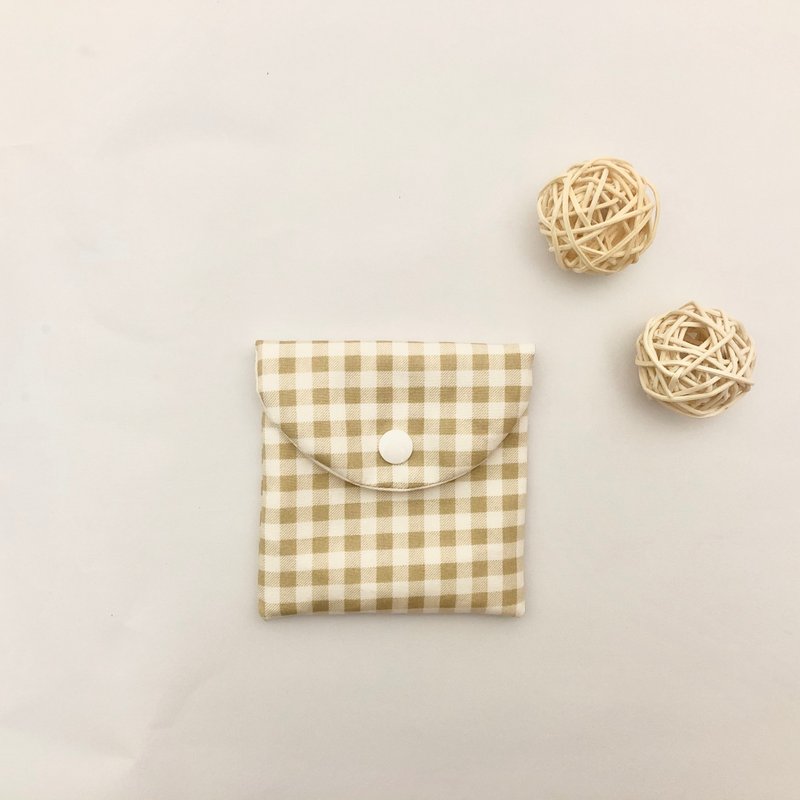 客製化選布 - 手作鳳梨小衛生棉包 生日禮物 送禮 - 化妝包/收納袋 - 棉．麻 多色