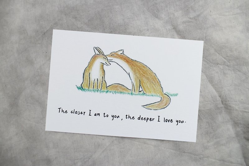 The closer you are, the more I love you postcard - Cards & Postcards - Paper 