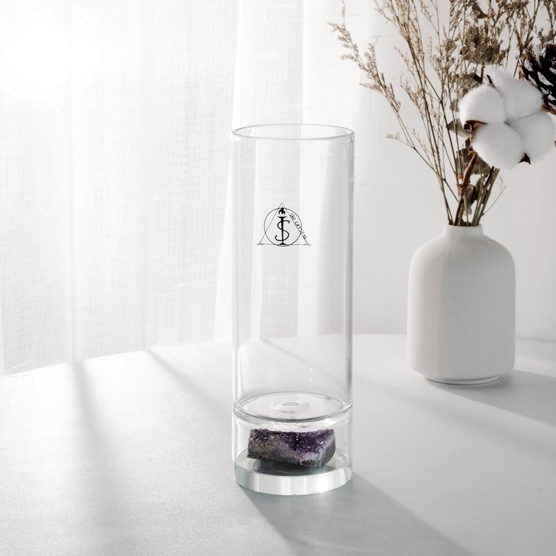 [Transfer] [Prayer Energy Crystal Cup] Wisdom Water Cup-Amethyst Cluster Transfer Water Cup - กระติกน้ำ - แก้ว หลากหลายสี