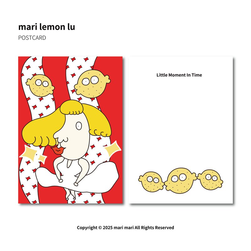 瑪莉雷夢露 /   mari lemon lu  POSTCARD - 卡片/明信片 - 紙 